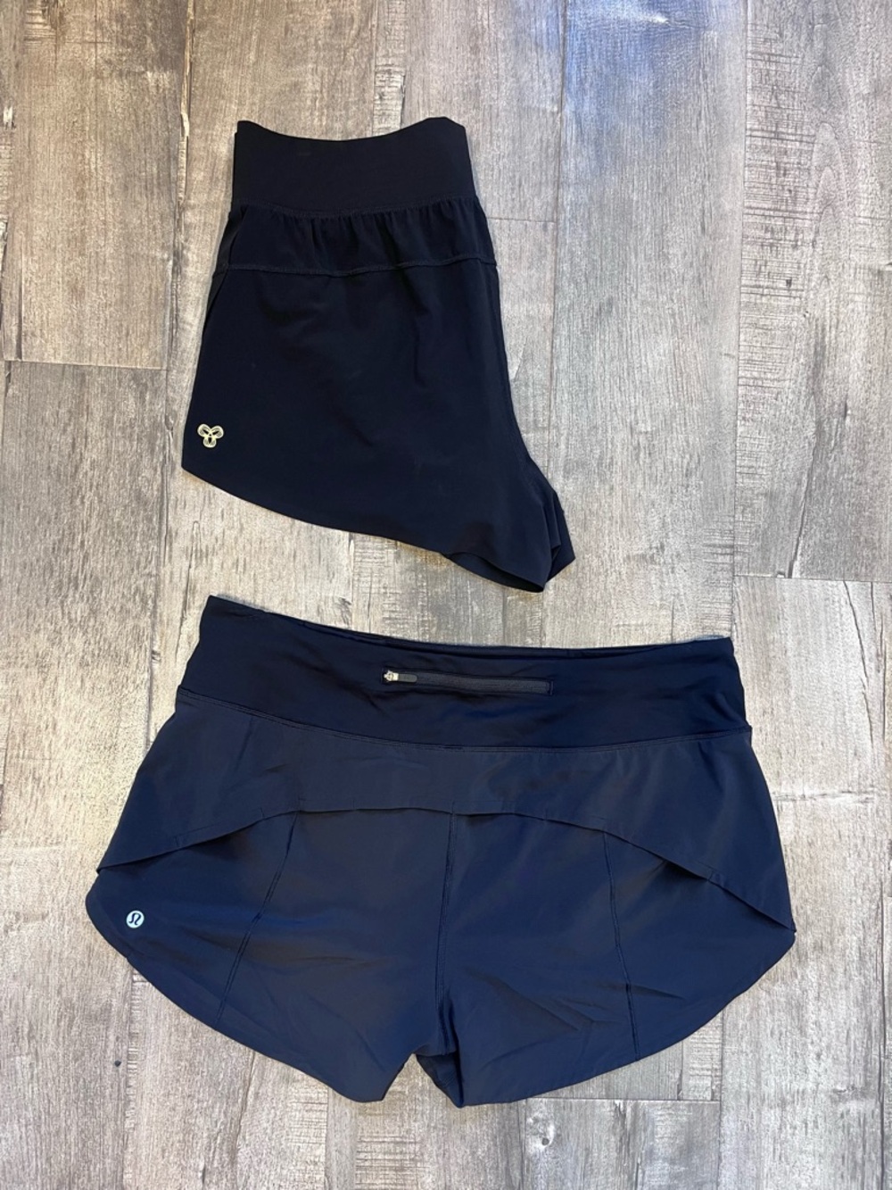 Lululemon Black speed up Shorts and TNA black athletic shorts 12